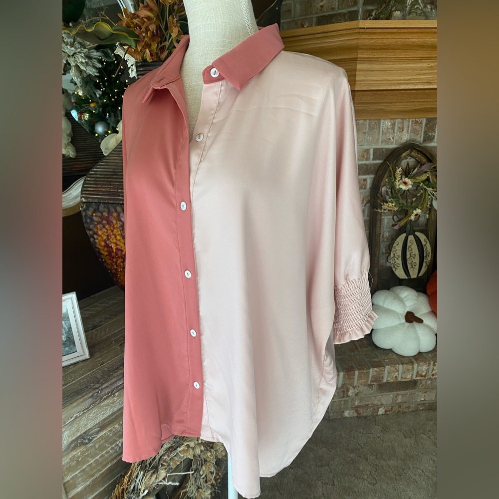 Blouse / ColorBlock - Picture 11 of 13